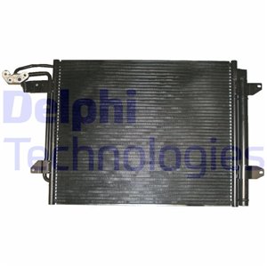 DELPHI TSP0225543 - A/C condenser (with dryer) fits: VW CADDY III, CADDY III/MINIVAN, TOURAN 1.4-2.0D 02.03-05.15