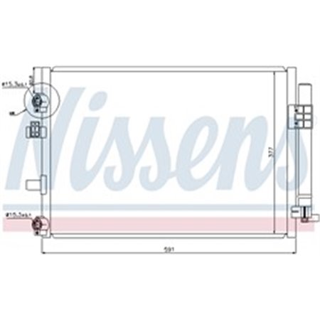 940182 Конденсатор, кондиционер NISSENS