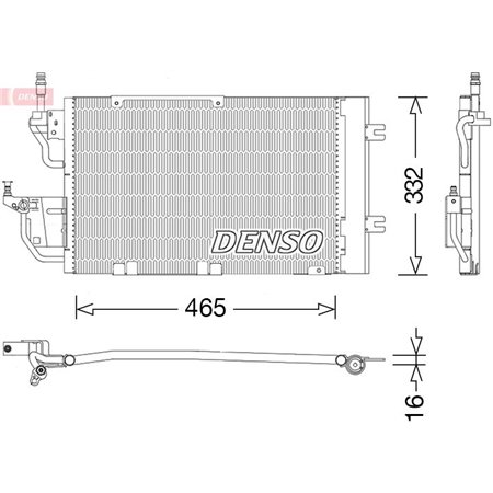 DCN20037 Condenser, air conditioning DENSO