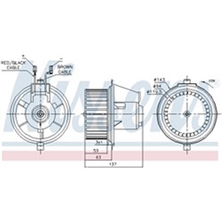 87148 Interior Blower NISSENS