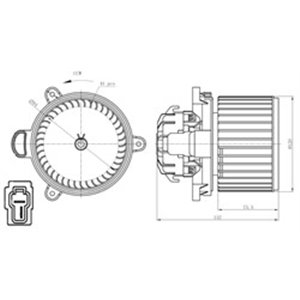 34279 Interior Blower NRF - Top1autovaruosad