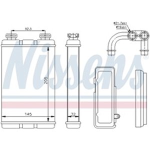 NIS 70520 Kütteseade sobib: BMW 3 (E36) 1.6 2.5 01.94 08.00