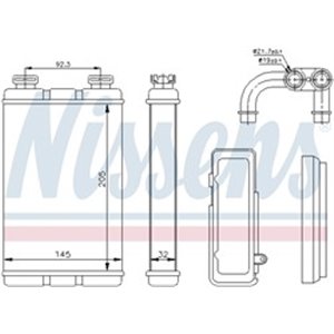 NISSENS 70520 - Heater fits: BMW 3 (E36) 1.6-2.5 01.94-08.00