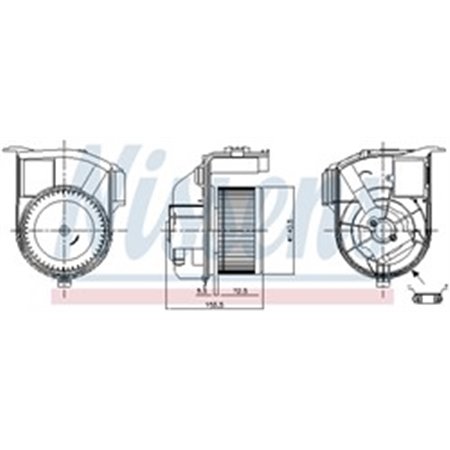 87393 Interior Blower NISSENS