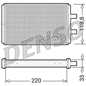 DRR12007 Heat Exchanger, interior heating DENSO - Top1autovaruosad