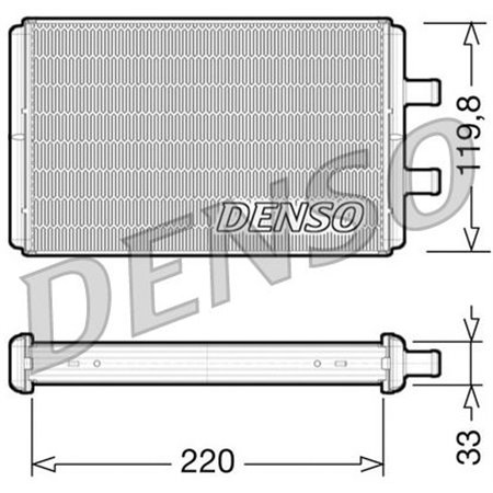 DRR12007 Радиатор печки DENSO 