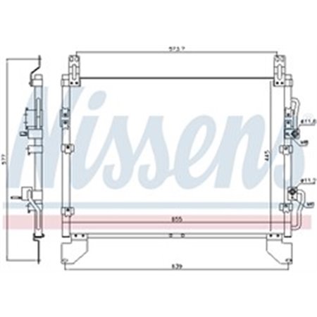 940805 Condenser, air conditioning NISSENS