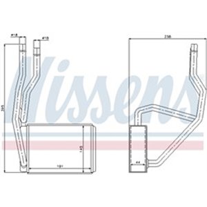 NIS 71765 Kütteseade sobib: FORD FIESTA V, FUSION MAZDA 2 1.25 2.0 11.01 1