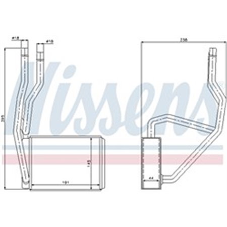 NISSENS 71765 - Heater fits: FORD FIESTA V, FUSION MAZDA 2 1.25-2.0 11.01-12.12