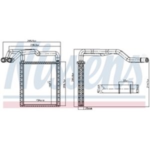 77650 Heat Exchanger, interior heating NISSENS - Top1autovaruosad