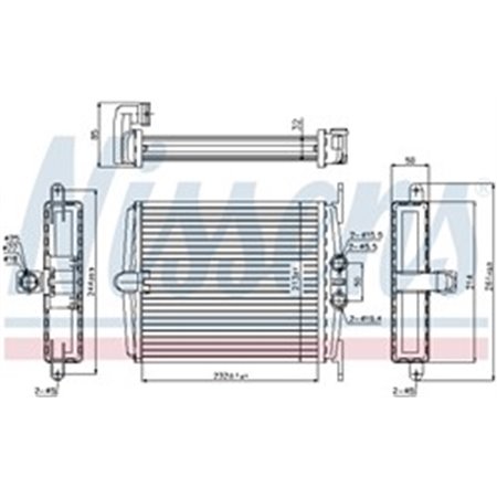 72019 Heat Exchanger, interior heating NISSENS