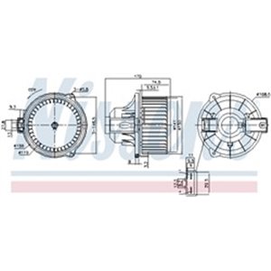 NIS 87548 Air blower fits: LAND ROVER DISCOVERY III, DISCOVERY IV, RANGE RO