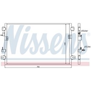 NISSENS 94906 - A/C condenser fits: CHRYSLER PACIFICA 3.5 08.03-12.06