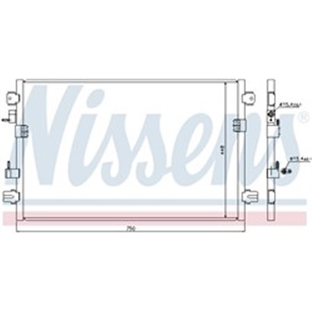 94906 Kondensor, luftkonditionering NISSENS