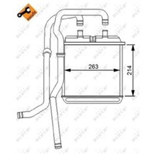 54216 Теплообменник, отопление салона NRF - Top1autovaruosad