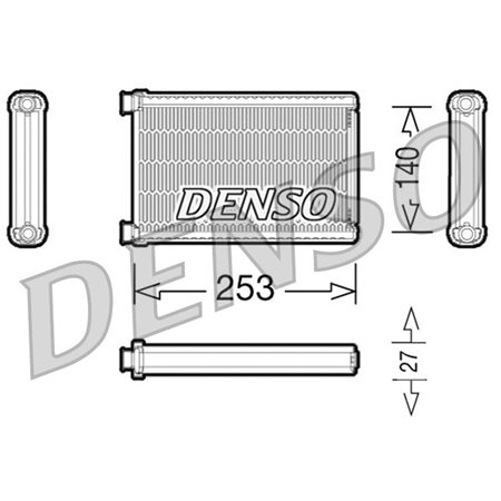 DRR05005 Värmeväxlare, invändig uppvärmning DENSO