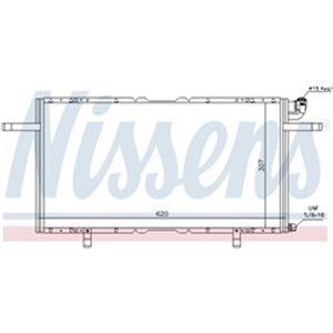 NISSENS 94686 - A/C condenser fits: OPEL FRONTERA B 2.2/2.2D/3.2 09.98-07.04