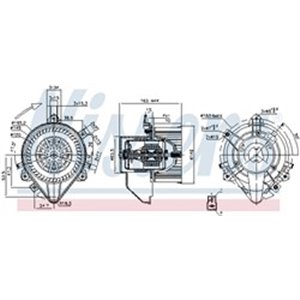 NISSENS 87131 - Air blower fits: FIAT DOBLO, DOBLO/MINIVAN, PUNTO 1.2-1.9D 09.99-