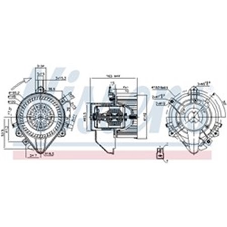 87131 Interior Blower NISSENS