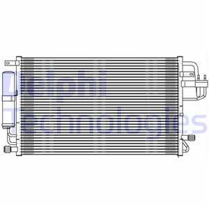 DELPHI TSP0225600 - A/C condenser (with dryer)