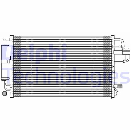 TSP0225600 Condenser, air conditioning DELPHI