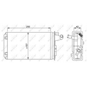 NRF 58637 - Heater fits: ALFA ROMEO 145, 146, 155, GTV, SPIDER; FIAT COUPE, TEMPRA; LANCIA DEDRA, DELTA II 1.4-3.0 04.89-10.05