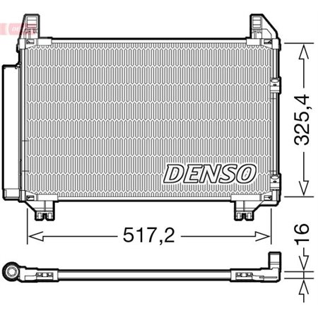 DCN50101 Kondensor, luftkonditionering DENSO