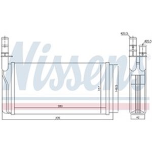 NISSENS 70011 - Heater fits: ALFA ROMEO 164; FIAT CROMA; LANCIA THEMA 1.6-3.0 11.84-09.98