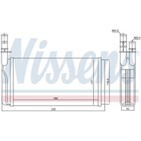NISSENS 70011 - Heater fits: ALFA ROMEO 164 FIAT CROMA LANCIA THEMA 1.6-3.0 11.84-09.98