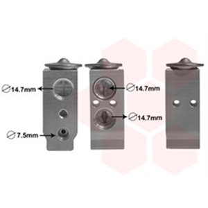 VAN WEZEL 83001186 - Air conditioning valve fits: KIA CARNIVAL III, CERATO I 1.5D-2.9D 03.04-