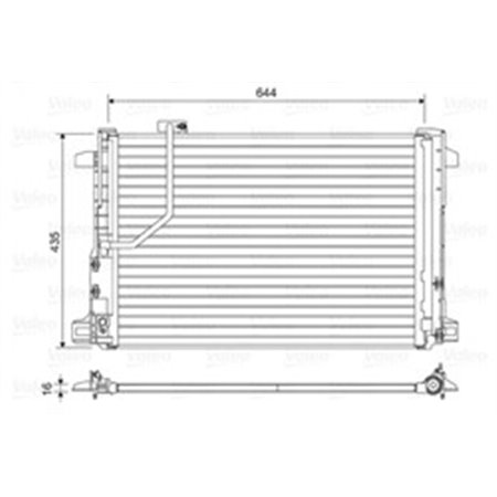 814044 Kondensor, luftkonditionering VALEO
