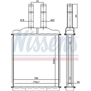 NISSENS 76505 - Heater fits: CHEVROLET EPICA, EVANDA; DAEWOO EVANDA 2.0/2.0D/2.5 08.02-