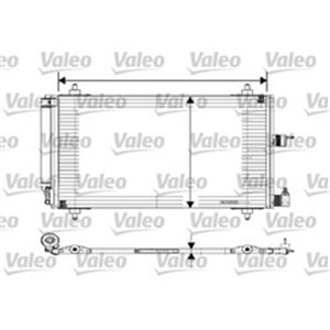 VALEO 817508 - A/C condenser (with dryer) fits: CITROEN BERLINGO, BERLINGO/MINIVAN, JUMPY, XSARA, XSARA PICASSO; PEUGEOT PARTNER