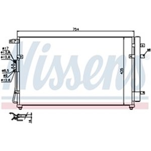 NISSENS 940269 - A/C condenser (with dryer) fits: KIA CARNIVAL III 2.2D/2.9D 04.06-