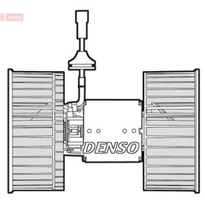 DEA12002 Air blower motor (24V manual A/C with fans) fits: IVECO STRALIS 