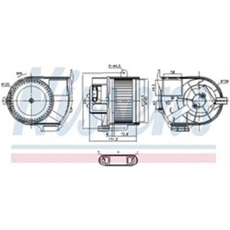 87487 Вентилятор салона NISSENS