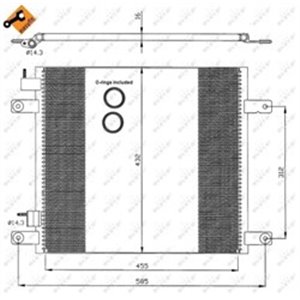 35364 Condenser, air conditioning NRF - Top1autovaruosad