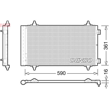 DCN21018 Condenser, air conditioning DENSO