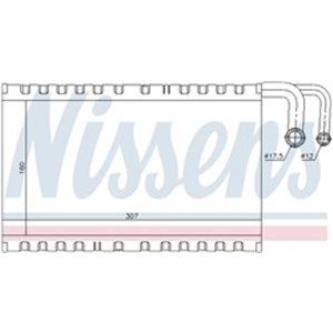 NISSENS 92235 - Air conditioning evaporator fits: BMW 5 (E60), 5 (E61), 6 (E63), 6 (E64) 2.0-5.0 12.01-12.10