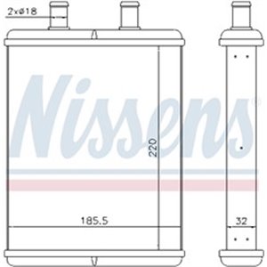 71817 Теплообменник, отопление салона NISSENS - Top1autovaruosad