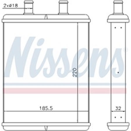 71817 Heat Exchanger, interior heating NISSENS