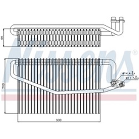 92173 Evaporator, air conditioning NISSENS