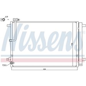 NISSENS 940329 - A C condenser  with drye - Top1autovaruosad