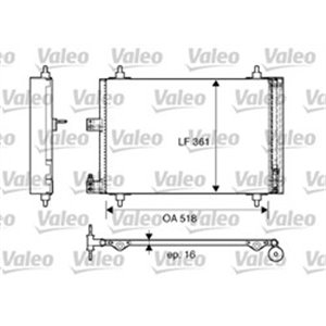 817667 Condenser, air conditioning VALEO - Top1autovaruosad