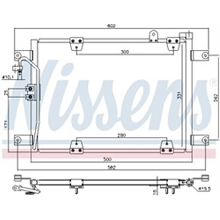 940578 Конденсатор, кондиционер NISSENS