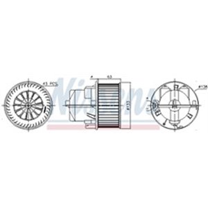 NIS 87223 Õhupuhur sobib: VOLVO S60 II, S80 II, V60 I, V60 II, V70 III, XC6