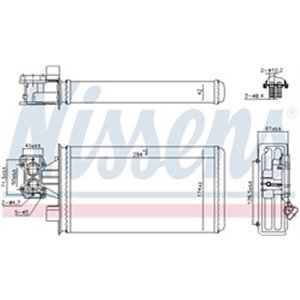 707207 Теплообменник, отопление салона NISSENS - Top1autovaruosad