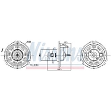 87058 Вентилятор салона NISSENS