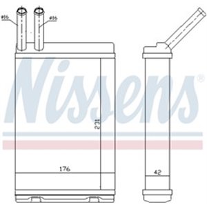 NISSENS 73642 - Heater fits: VOLVO 740, 760, 780, 940, 940 II, 960, 960 II, S90 I, V90 I 2.0-2.9 08.81-12.98