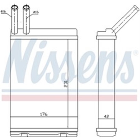 73642 Heat Exchanger, interior heating NISSENS